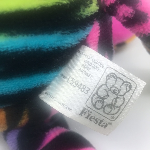 Fiesta Plush Monkey With Las Vegas Emblem. - Picture 7 of 7